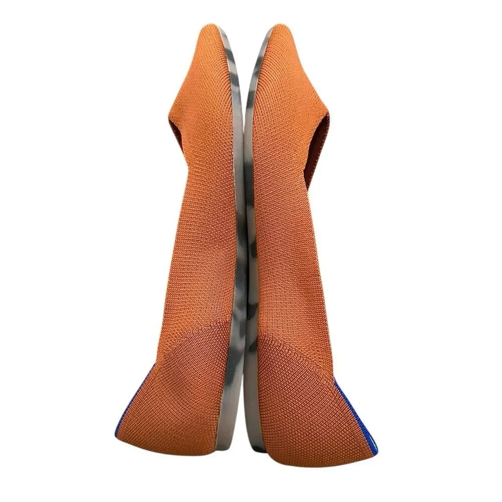 Rothy’s The Point Toe Slip On Cinnamon Spice W10 NWOB - Picture 6 of 11